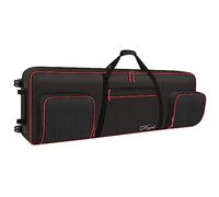 SNIGJAT Bolsa para teclado con 88 teclas y ruedas (interior: 57 x 18.2 x 6.8 pulgadas), bolsa acolchada para piano con correas ajustables para el hombro y asa resistente, bolsa de teclado de 88 teclas