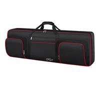 SNIGJAT Funda para Teclado de 76 y 49 Teclas, Red, 76 Key: 48.4"x 18"x6.1", Moderno