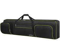 SNIGJAT Funda suave para teclado de 88 teclas (tamaño: 135.9 x 35.1 x 17.3 cm), funda acolchada para piano con asa y correas ajustables para el hombro, bolsa para teclado con 3 bolsillos para soporte