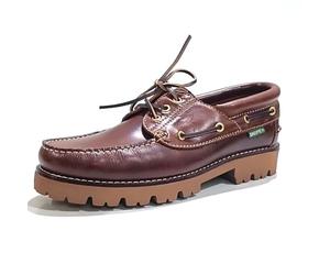 Snipe - Zapato Mocasín de Piel con Cordones y Suela de Goma,tacón bajo,Suela de Tacos, para: Hombre Color: Marron Talla:46