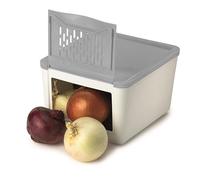 Snips Caja para Guardar Patatas 3 kg, Contenedor para Patatas, Cebollas y Legumbres, Oscuro y Ventilado, Tapa Extraíble y Apilable, 25,5 x 20 x 17,5 cm, Made in Italy
