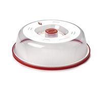 Snips, Campana, Tapadera 26,2 x 26,2 x 7,6 cm, Tapa de Microondas Color Rojo y Transparente, Made in Italy