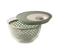 Snips Salatschleuder, Centrifugadora Manual de Lechuga Spinner,Escurridor de Ensalada 4 LT, Color Verde, Made in Italy, Libre de BPA, PP+San