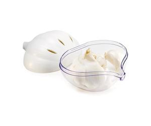 Snips Contenedor para Ajo Ventilado - Contenedor Alimentario para Conservar el Ajo Fresco por Más Tiempo, Caja de Conservación para Frigorífico y Cocina, 10,5 x 8 x 11 cm - Made in Italy