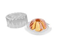 Snips Portatartas con Asa, Bandeja Decorativa con Tapete, Porta Tarta Diámetro 28 cm x Altura 11 cm, 2 Cierres de Seguridad, Made in Italy