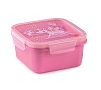 Snips, Snipslock Fiambrera Cuadrada Unicornio, Contenendor para Alimentos con 4 cierres de seguridad, Envase Alimentos 0.80 LT, Lunch box 15 x 15 x 7.5, Made in Italy, 0% libre de BPA y ftalatos