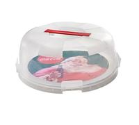 Snips, Soporte para tartas con 4 cierres de seguridad, diseño vintage de Santa Claus, con 4 cierres de seguridad, 28 cm de diámetro, fabricado en Italia