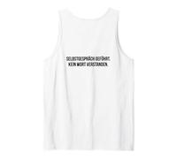 #snirt camiseta autoconversación autodirigida. No se entiende una palabra Camiseta sin Mangas