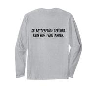 #snirt camiseta autoconversación autodirigida. No se entiende una palabra Manga Larga