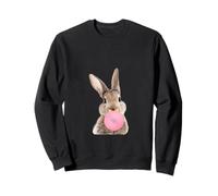 #snirt Divertido diseño de camiseta, conejo, chicle, burbuja, conejo Sudadera