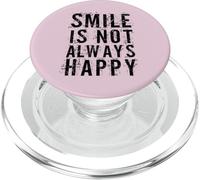 #snirt La Risa no Siempre es Divertida con el Dicho de una Camiseta con Estampado en el Fondo PopSockets PopGrip para MagSafe