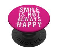 #snirt La Risa no Siempre es Divertida con el Dicho de una Camiseta con Estampado en el Fondo PopSockets PopGrip Adhesivo