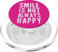 #snirt La Risa no Siempre es Divertida con el Dicho de una Camiseta con Estampado en el Fondo PopSockets PopGrip para MagSafe