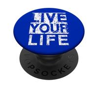 #snirt live your life t-shirt, Lebe dein Leben Hoodie Print PopSockets PopGrip Adhesivo