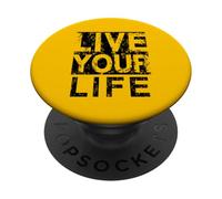 #snirt live your life t-shirt, Lebe dein Leben Hoodie Print PopSockets PopGrip Adhesivo