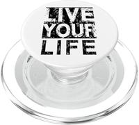 #snirt live your life t-shirt, Lebe dein Leben Hoodie Print PopSockets PopGrip para MagSafe