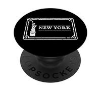 #snirt New York T-shirt NY New York Hoodie NY - Funda para teléfono móvil PopSockets PopGrip Adhesivo