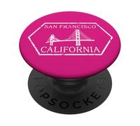 #snirt San Francisco Camiseta Golden Gate California PopSockets PopGrip Adhesivo