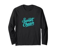 #snirt Sunset Chaser - Camiseta de cazador de sol, diseño de adorador del sol Manga Larga