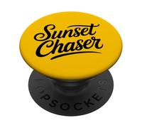 #snirt sunset chaser camiseta puesta de sol sudadera con capucha mujer hombre PopSockets PopGrip Adhesivo