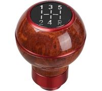 Snnaepto 5 para la velocidad Manual Car Shift Knob Gearstick Palanca de cambios Mango de cambio Bola(Rojo)