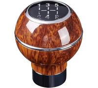 Snnaepto 5 para la velocidad Manual Car Shift Knob Gearstick Palanca de cambios Mango de cambio Bola(Prata)