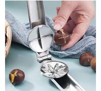 Snner Acero Inoxidable 2 En 1 Castaño Rápida Acortar Las Herramientas De La Nuez Alicates Metal Cascanueces Desgranadora Tuerca Abridor De Cocina Cortador