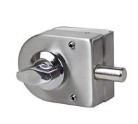 Snner Cerradura De La Puerta De Cristal Cerrojo Mando Giratorio De Acero Inoxidable para Puerta De Vidrio Abrir/Cerrar Home Hotel Baño