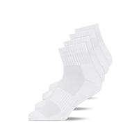 Snocks 4 Pares de Calcetines Running Cortos Hombre y Mujer de Algodón Orgánico - Calcetines Deporte Mujer Hombre Talla 35-50 Calcetines Antiampollas y Antideslizantes Padel, Crossfit, Baloncesto