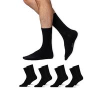 Snocks Calcetines Altos Hombre Mujer - Calcetines Deporte Hombre Talla 43-46 - Color Negro - Calcetines Hombre Muje Calcetines Antiampollas - Calcetines Deporte