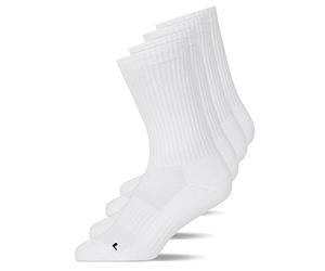 Snocks Calcetines deportivos para hombre y mujer, paquete de 4 unidades | Calcetines de tenis y calcetines funcionales sin deslizamiento, transpirables, poliamida reciclada, 12 meses de garantía