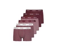 SNOCKS Calzoncillo boxer gris claro / rojo rubí / blanco M gris claro / rojo rubí / blanco