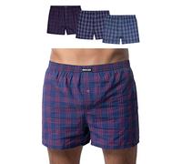 Snocks Calzoncillos Americanos para Hombre de algodón orgánico - Pack 3 Boxers de Tela (Talla S-4XL) - Calzoncillos Boxers de Tela Hombre sin Etiqueta Molesta