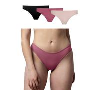 Snocks Tangas Mujer Pack de 3 Ropa Interior Algodón Orgánico (3X Mix2, L)