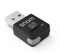 Snom A230 DECT USB dongle se conecta a través del puerto USB existente del teléfono de escritorio snom y ahora está en una estación base DECT, sin necesidad de configuración necesaria, 00004386
