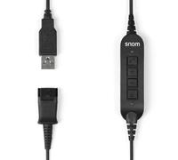 Snom ACUSB USB Adapter Cable for Headsets A100M and A100D; 4343, Negro Remote ad
