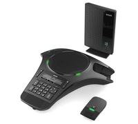 Snom C620 - Teléfono inalámbrico DECT para conferencias y conferencias con 2 micrófonos inalámbricos, Alcance de 50 m, Tiempo de conversación de 24 Horas, Ampliable, teléfono inalámbrico