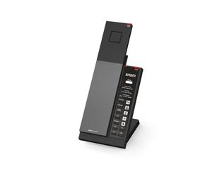 Snom HD341A Hospitality - Teléfono analógico DECT inalámbrico, base analógica, 5 teclas de acceso rápido, sonido HD, manos libres, carcasa antibacteriana
