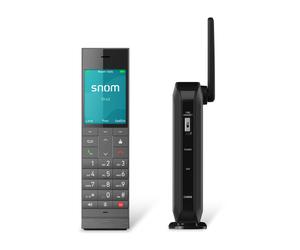 Snom Snom HM201 Teléfono inalámbrico IP antimicrobiano para hoteles y hospitales con gran pantalla a color que admite hasta 4 terminales
