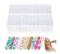 SNOMEL Paquete de 200 mini limas de uñas a granel, tablas de esmeril de doble cara para uñas, lima de uñas coloridas, herramienta de manicura para dar forma, pulir y alisar las mujeres (coloridas)