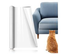 SNOMEL Protector de muebles adhesivo de 78.7 x 11.8 pulgadas, protector de sofá grueso de una sola cara contra garras de gato, tapete transparente autoadhesivo antiarañazos para sofá y puerta de pared
