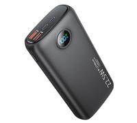 Snomh Batería Externa 27 000 mAh,Power Bank USB C 22,5 W, Cargador Portátil 3 Puertos con Linterna Brillante 3 W, Pantalla LED Porcentaje Compatible con Smartphones, Tablets