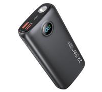 Snomh Batería Externa 27 000 mAh,Power Bank USB C 22,5 W, Cargador Portátil 3 Puertos con Linterna Brillante 3 W, Pantalla LED Porcentaje Compatible con Smartphones, Tablets