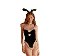 SNOMYRS Lencería sexy para mujer, diseño de conejito de anime Senpai, disfraz de cosplay para fiesta de disfraces