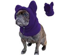 Snood Perro con Ears Termal Polar Pole POLEZA Muffs DE PROTECCIÓN DE ARILLA Cubierta de Orejas con Alivio de ansiedad con cordón