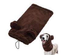Snoods for Dogs Cute Warm Drawstring Windproof Scarf Adjustable | Winter Long Dog Hoodie Head Wrap for Pet Small Medium Large Home Travel Walking Running Outdoor