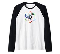 Snooker Atom Mesa de Billar Bolas de Billar Billar Pool Camiseta Manga Raglan