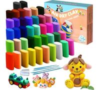 snookids Arcilla Polimerica Secado al Aire, 42 Colores Plastilina con 4 Herramientas para Esculpir y 20 Bolsas selladas, Pasta de Modelar para Niños Niñas 3 4 5 6 7 8-12 Años