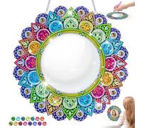 snookids Espejo de Pintura con Diamantes para niños, Juego de Manualidades con Espejo de Mandalas DIY, Juguete para niñas, Espejo de Maquillaje, Regalo para niñas de 6, 7, 8, 9, 10, 11 y 12 años