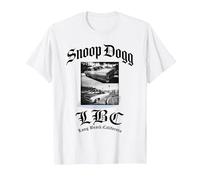 Snoop Dogg Long Beach Oficial de California Camiseta, Hombre, Blanco, S